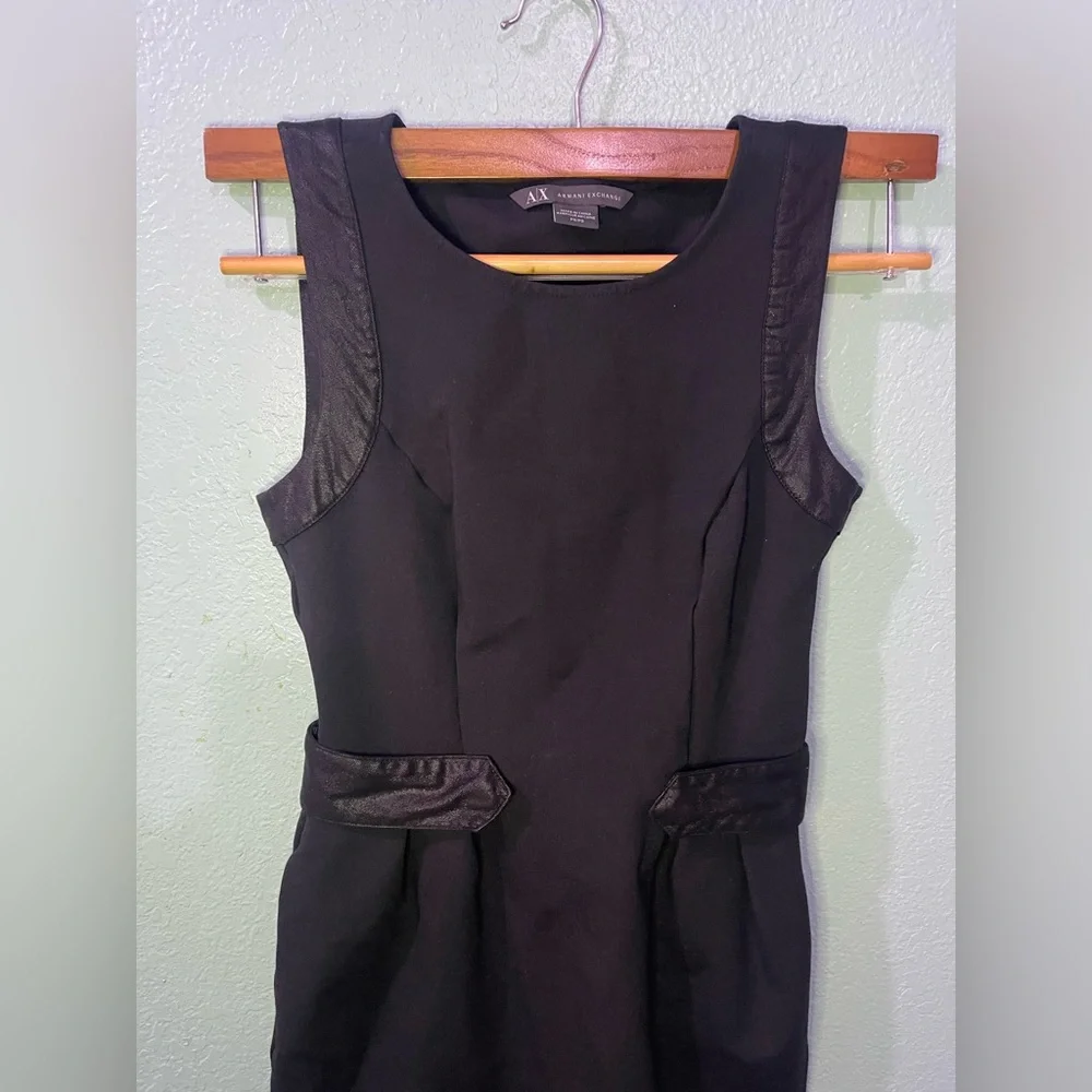 Armani Exchange Black Mini Dress